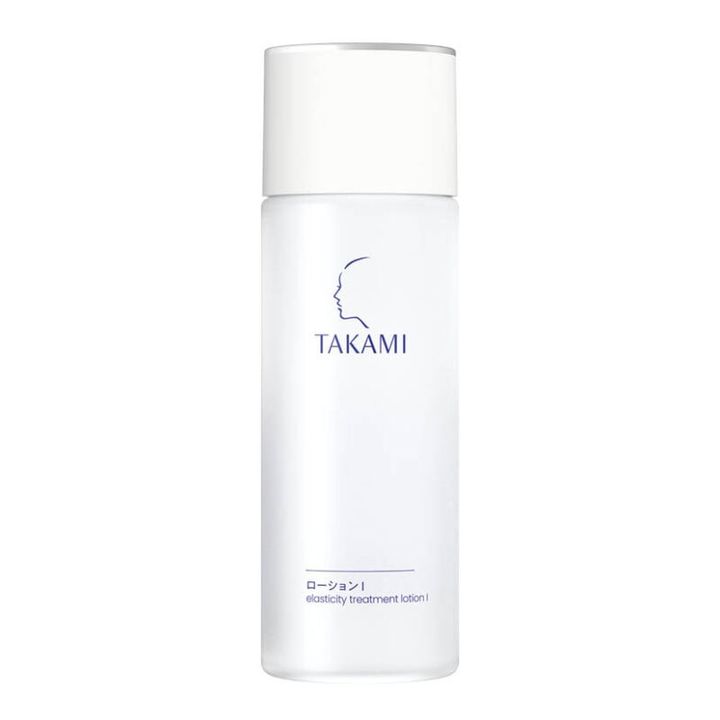 角質が柔軟性を失い、硬くなることが老化サイクルを引き起こすことを発見。潤いに満ちた角質に整えることで本来の健やかな肌を目指す。さらっとみずみずしいテクスチャーが心地いい。タカミ ローション Ⅰ 100mL 4070円（タカミ）
