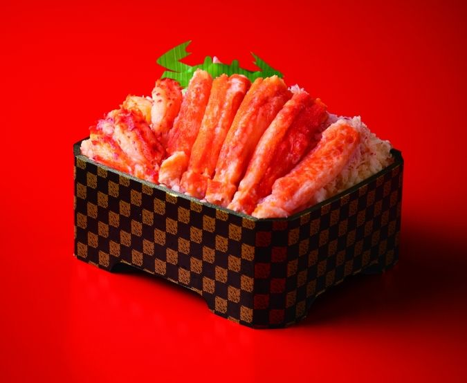 博多阪急「冬の北海道物産大会」道産タラバ・花咲蟹2種の食べ比べ弁当