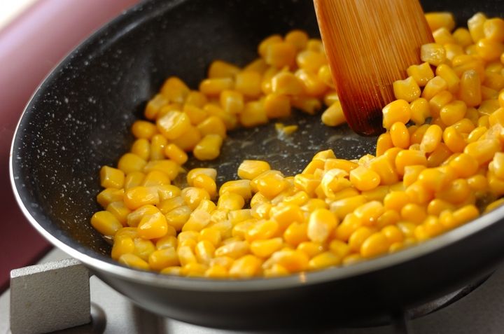 バターコーンの作り方1