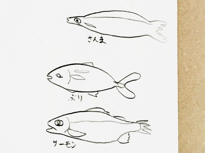 なぬ！？【小5息子が描いた魚の絵】に衝撃が隠せない！「やっぱり美味しい魚を食べ続けたいよね」