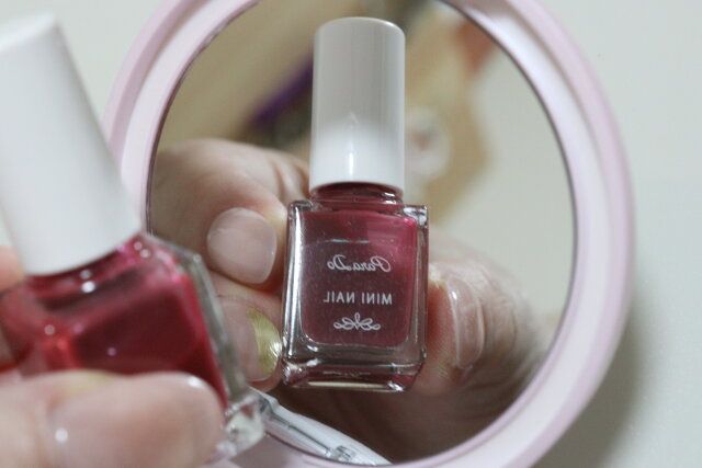 ミラー付パウダーケース（パフ入） 映り具合