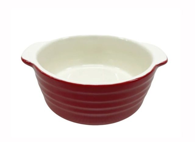 ダイソー グラタン皿 ラウンドグラタン皿（フレンチ風、シェード、レッド）