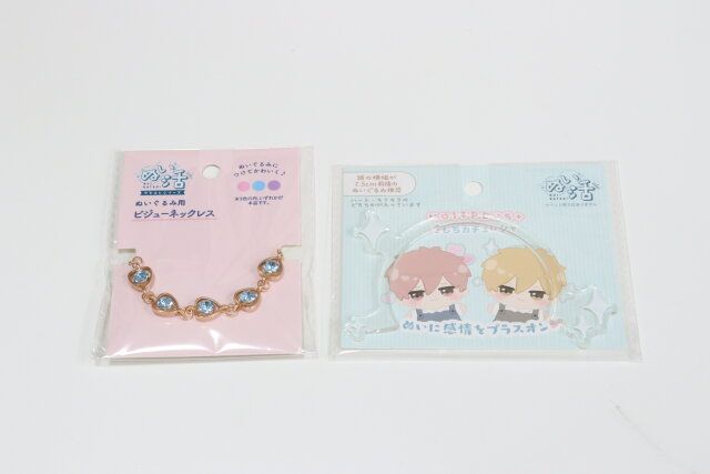 セリアのぬい用ビジューネックレス ぬい活とぬいプラス きもちカチューシャ ハート＆キラキラ