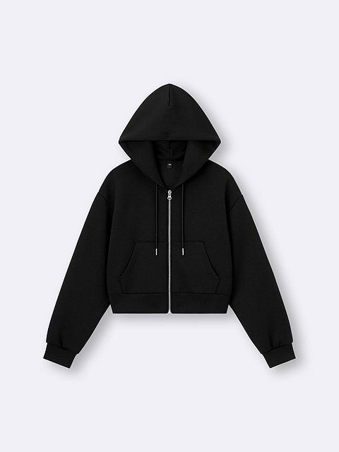 GUのパフスウェットフルジップパーカ