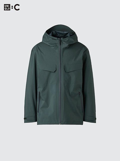 ユニクロのブロックテックパーカ