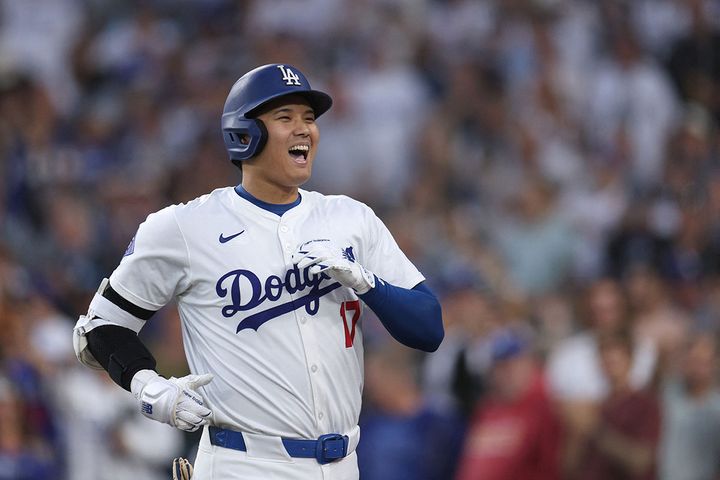 大谷翔平さん（2024年08月28日、時事通信フォト）