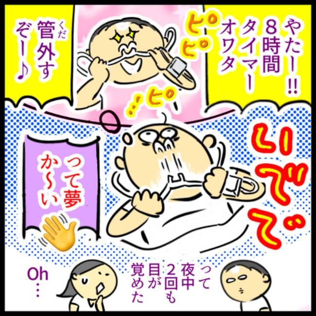 睡眠時無呼吸症候群の夫／へそ