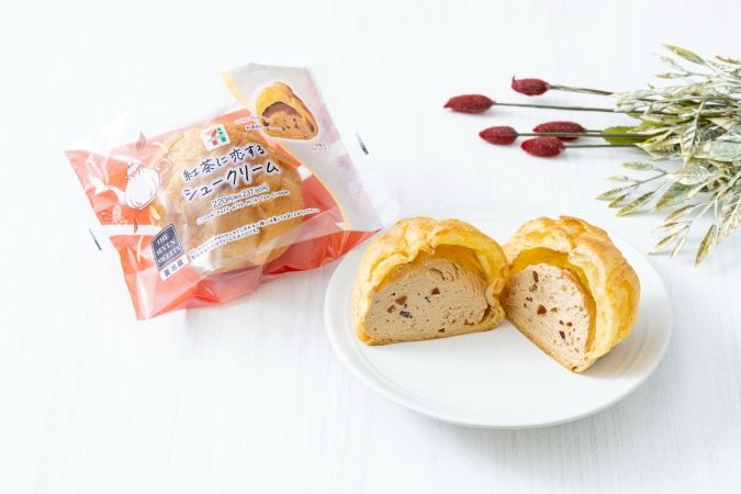 セブン‐イレブン「恋する TEA PARTY」紅茶に恋する シュークリーム