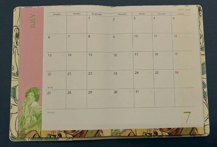 GLOW 12月号 付録 マンスリー 7月