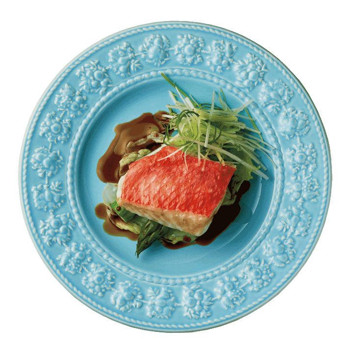 金目鯛のふっくら蒸し 特製ソース