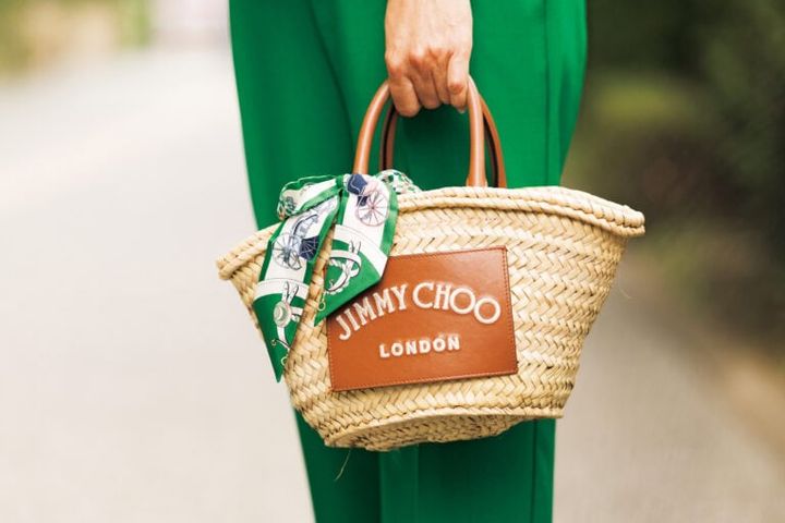 『ジミー チュウ』のかごバッグ