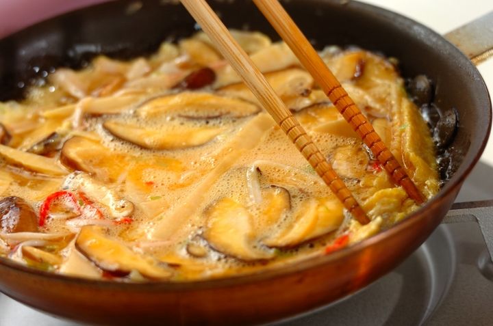 カニ玉の作り方3