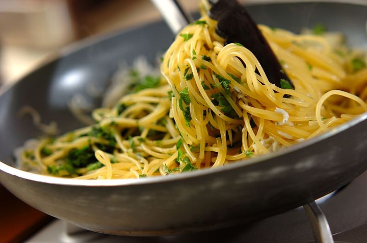 15分で完成！簡単ペペロンチーノ 大葉とシラスでの作り方3