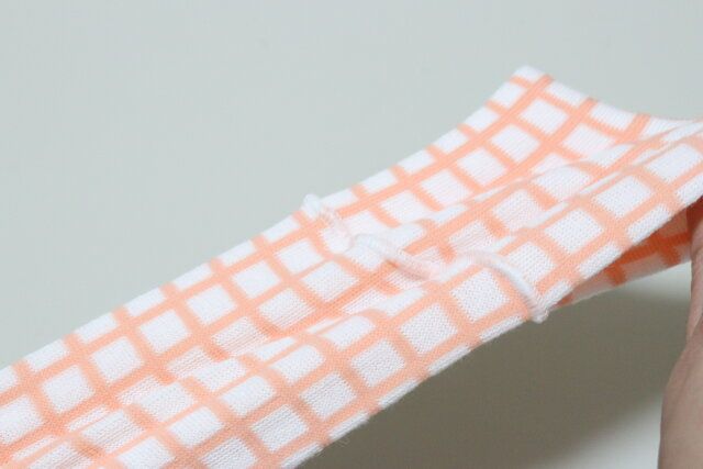 婦人ネオ銭湯柄ヘアターバン 素材感