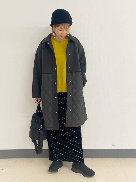 2025冬グローバルワークウールライク切り替えコート