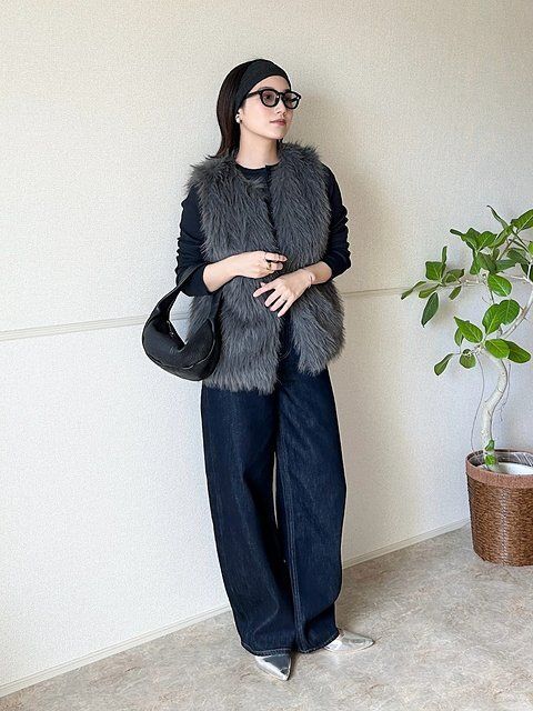 ワイドデニムコーデ3