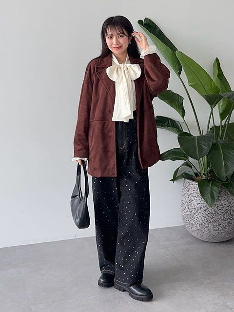 ワイドデニムコーデ4