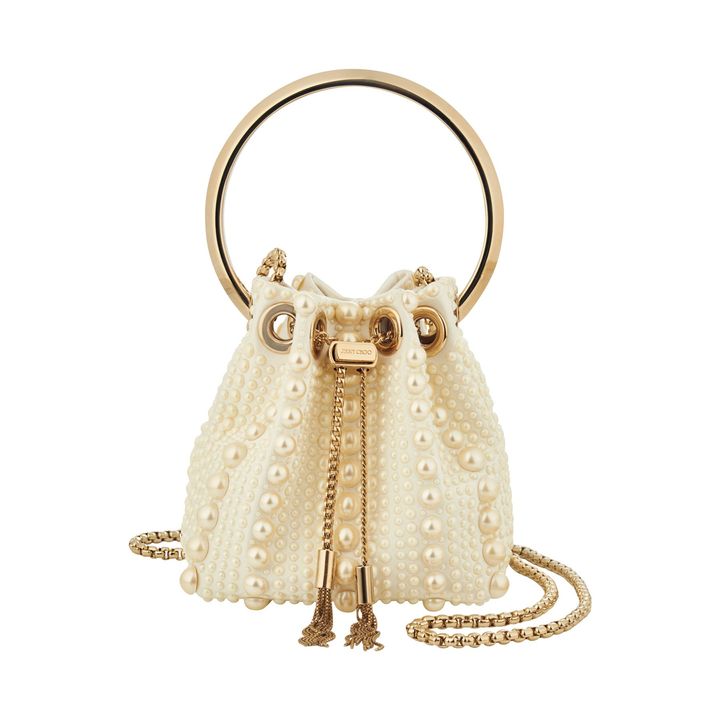 バッグ 本体 H12cm ￥240,900／JIMMY CHOO