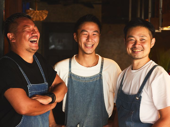 渋谷『ビストロ ミートマン』の堤氏、チャメ氏、柳沢氏