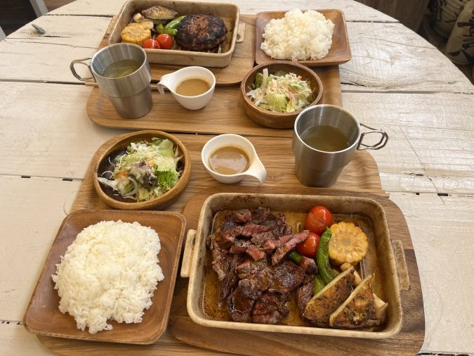 Original_Standard ステーキ＆ハンバーグ ステーキプレートとハンバーグプレート