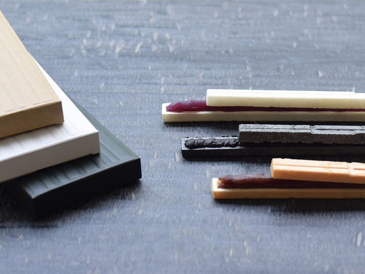 銀座1丁目『HIGASHIYA GINZA』の「最中３種」