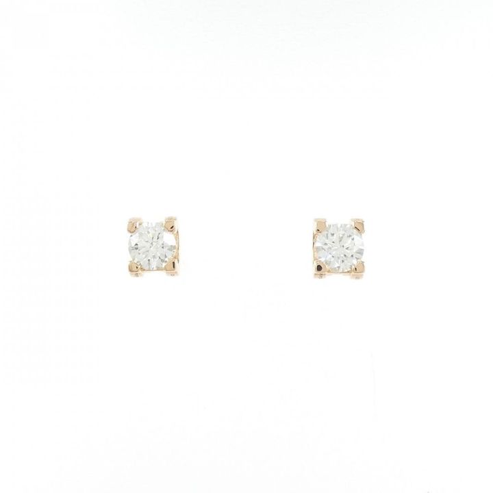 カルティエの一粒ダイヤモンドピアス