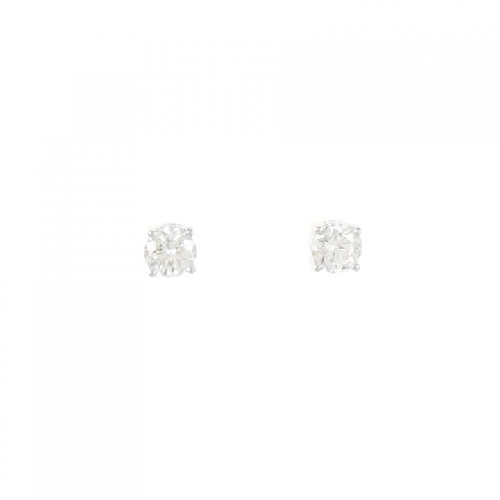 グラフの一粒ダイヤモンドピアス