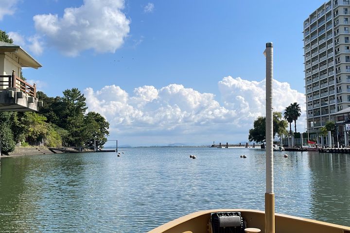 琵琶湖から疏水への玄関口となる琵琶湖築地