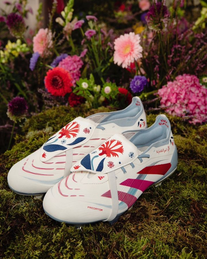 adidas、“刺繡”コラボスパイクが登場！アーセナルのイングランド代表DFが着用中