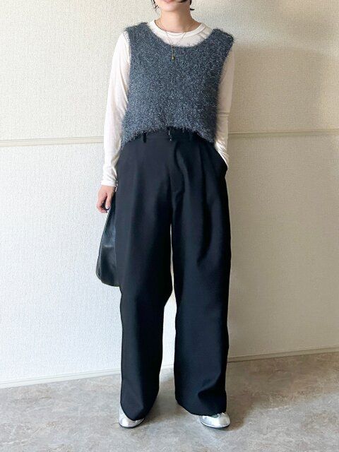 Style④ラメとシルバーで輝く大人レイヤード