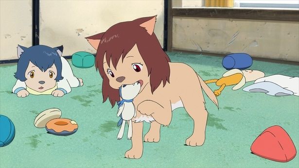 キャラクターデザインは、『ヱヴァンゲリヲン新劇場版』シリーズの貞本義行さん (C) 2012「おおかみこどもの雨と雪」製作委員会