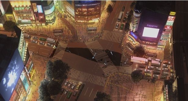 渋谷の街を舞台にした壮大なアクションも見どころ (C) 2015 THE BOY AND THE BEAST FILM PARTNERS