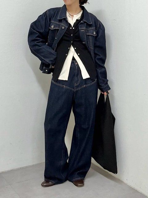 デニムジャケットコーデ5