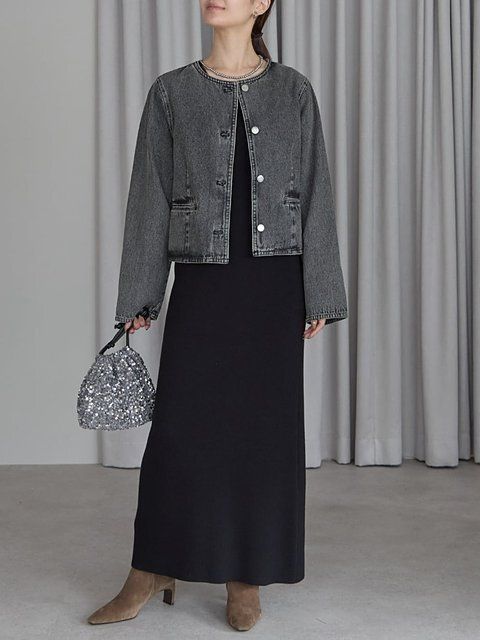 デニムジャケットコーデ2