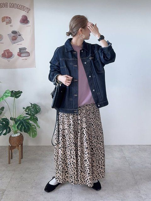 デニムジャケットコーデ3