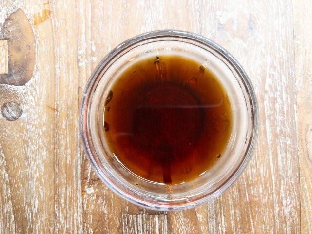 ◎の調味料を混ぜ合わせておきます。