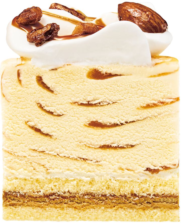 ３１ キャラメルナッティケーキ made from キャラメルリボン 断面