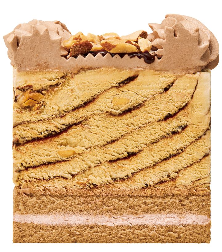 ３１ カフェモカケーキ made from ジャモカアーモンドファッジ 断面