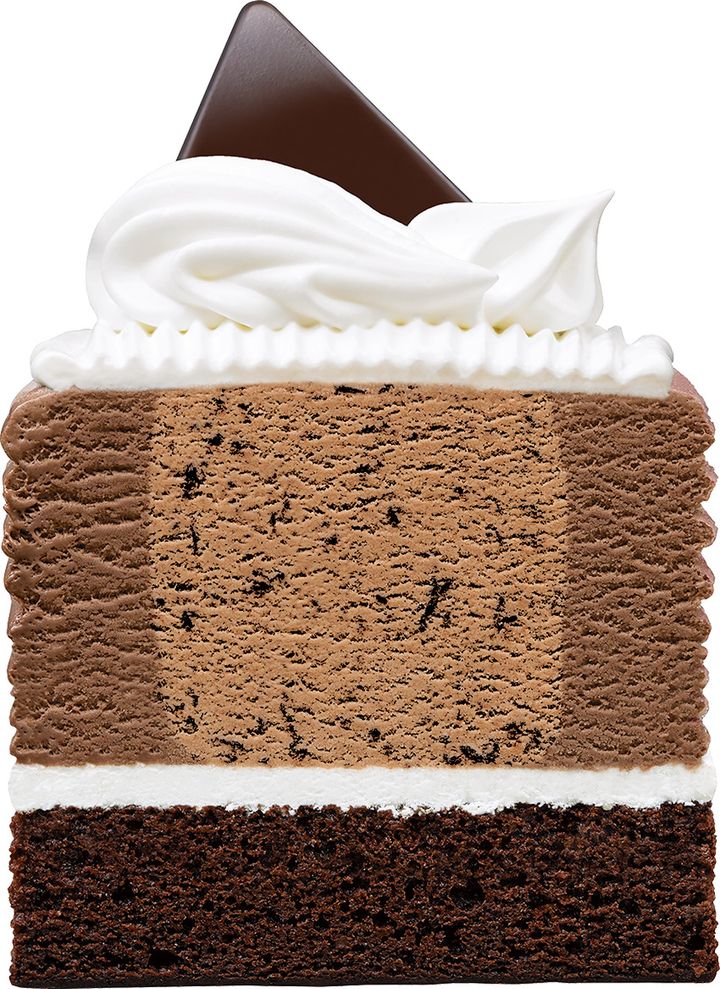 ３１ ダブルチョコレートケーキ made from チョコレートフレーバーズ 断面