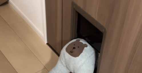 ドアが閉まっていてもペットが通ることができるペット用の通路がありますが、「それいけふうり」（soreikefupanman）さんのお宅では、犬が怖がって使ってくれないそうです。