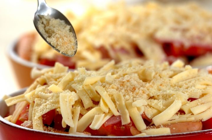 ナスとトマトのグラタン風の作り方2