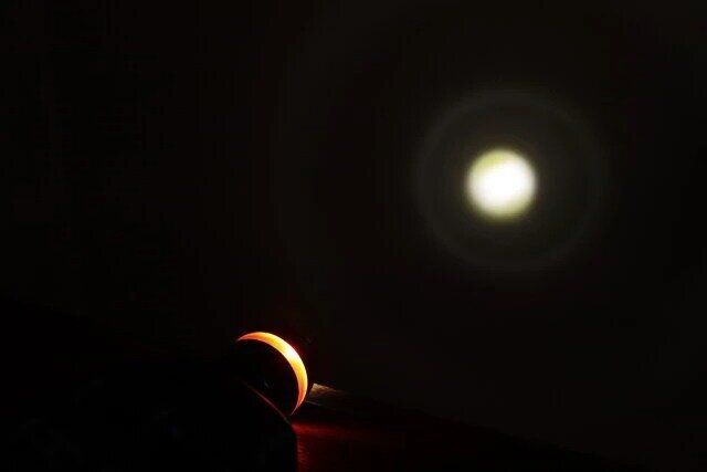 ダイソーのヘッドライト ワイド＆スポットの明るさ