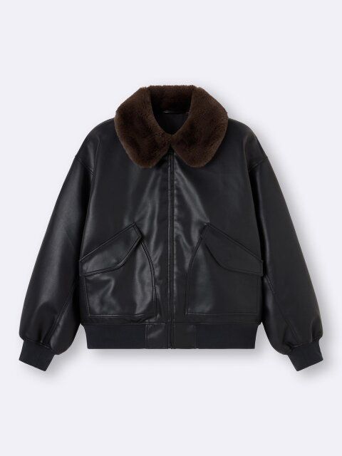 2025gu冬女性おすすめウォームパデッドフライトジャケット