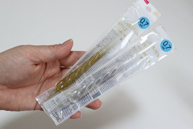 金属色ガラス風ボールペン 文具