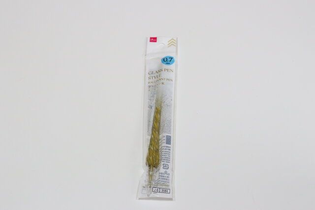 金属色ガラス風ボールペン パッケージ