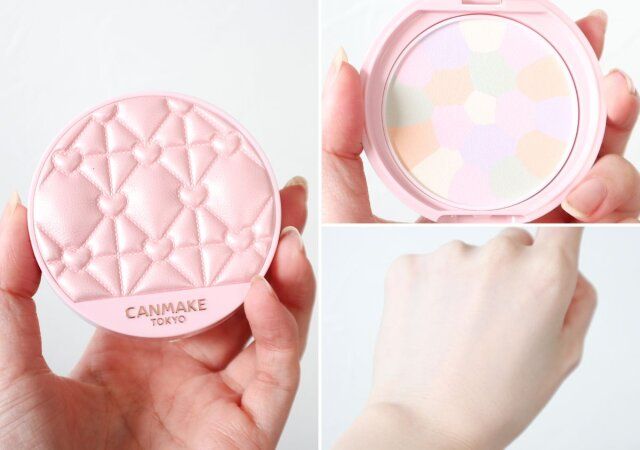 キャンメイク マシュマロフィニッシュパウダー Abloom 01（キルティング） スウォッチ