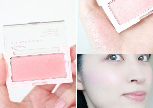 エテュセ グロウスキン フェイスカラー（03 じんわり血色チーク） スウォッチ
