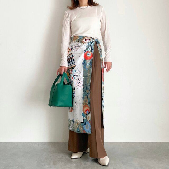 【OKコーデ④】柄物を身につけて遊び心あるコーデ