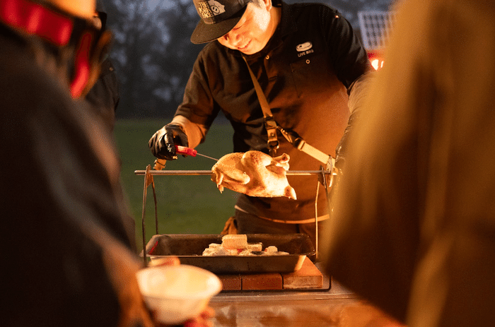 川俣シャモの丸焼き