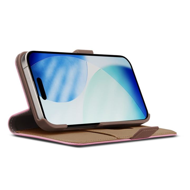 iPhone 17用 フリップカバー（ダスティピンク）スタンド